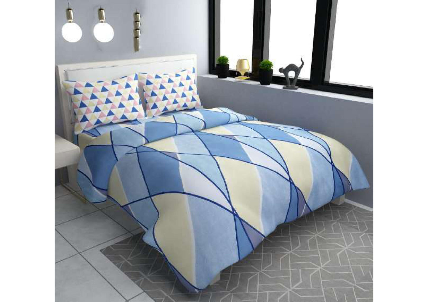 BS64: Perk Fitted S. King Double Bed Sheets