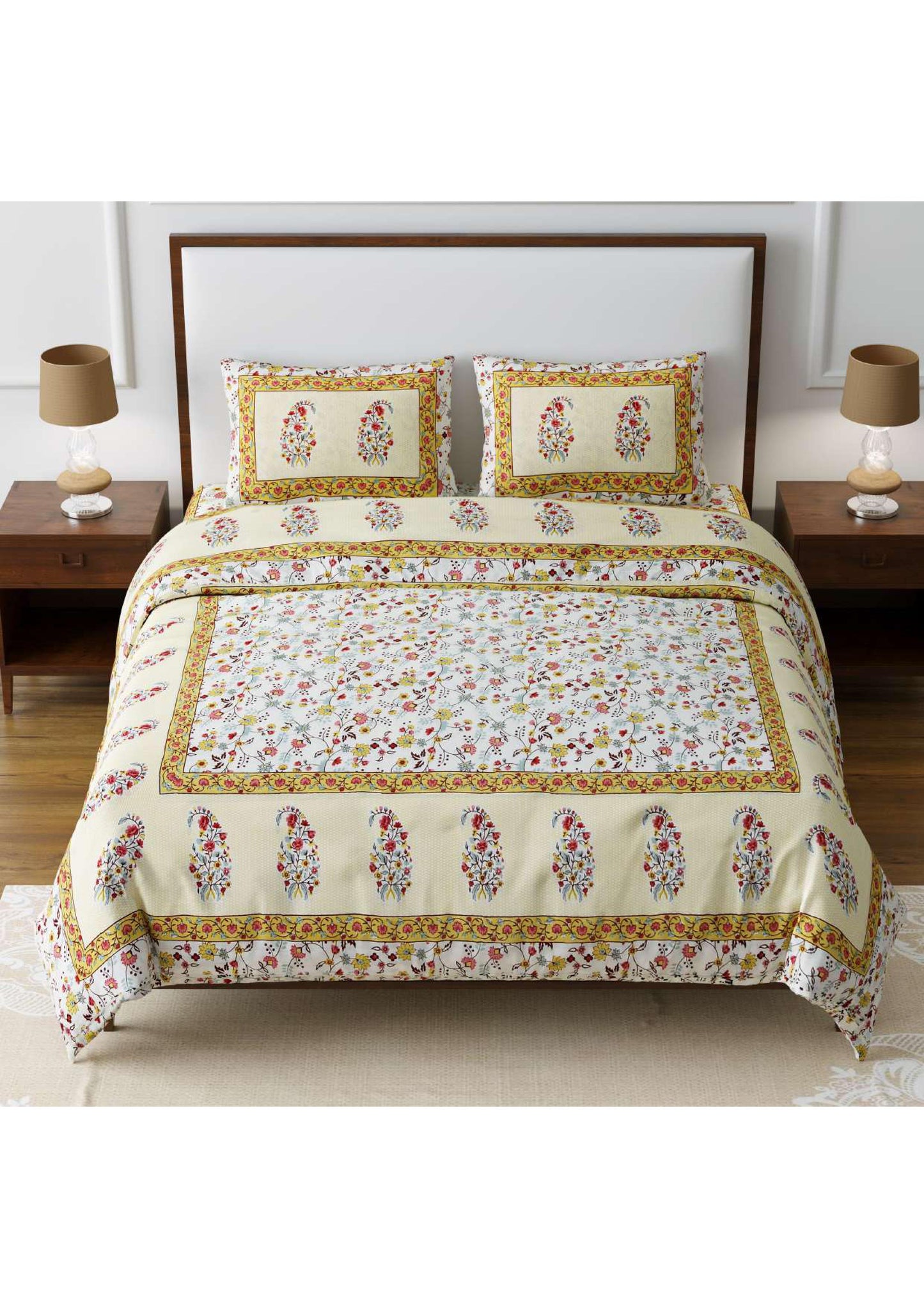 BS52: Kumbhalgarh King Cotton Double Bed Sheets