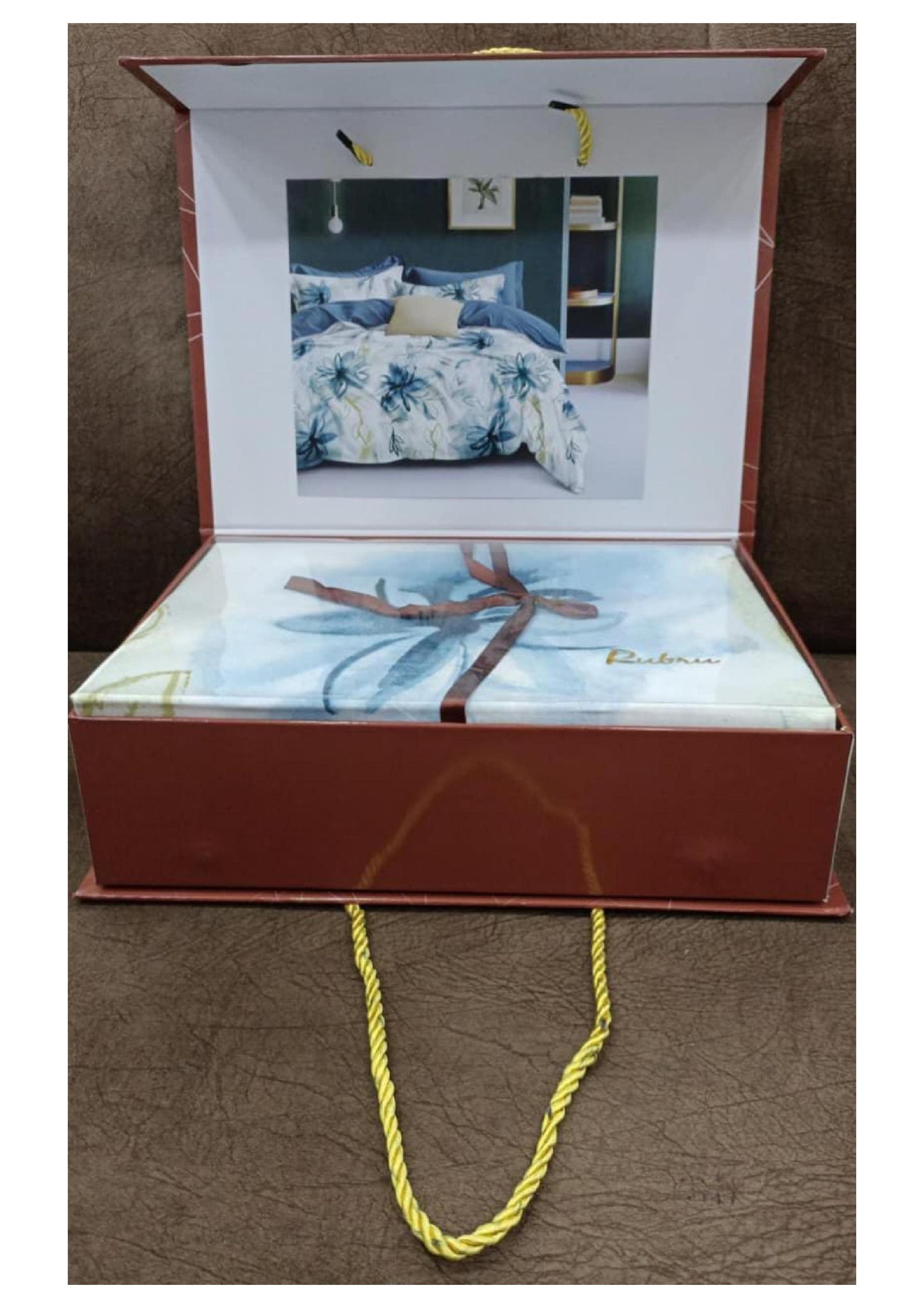 BS119: Atlas Gift Packing Double Bed Sheet Set With Dohar