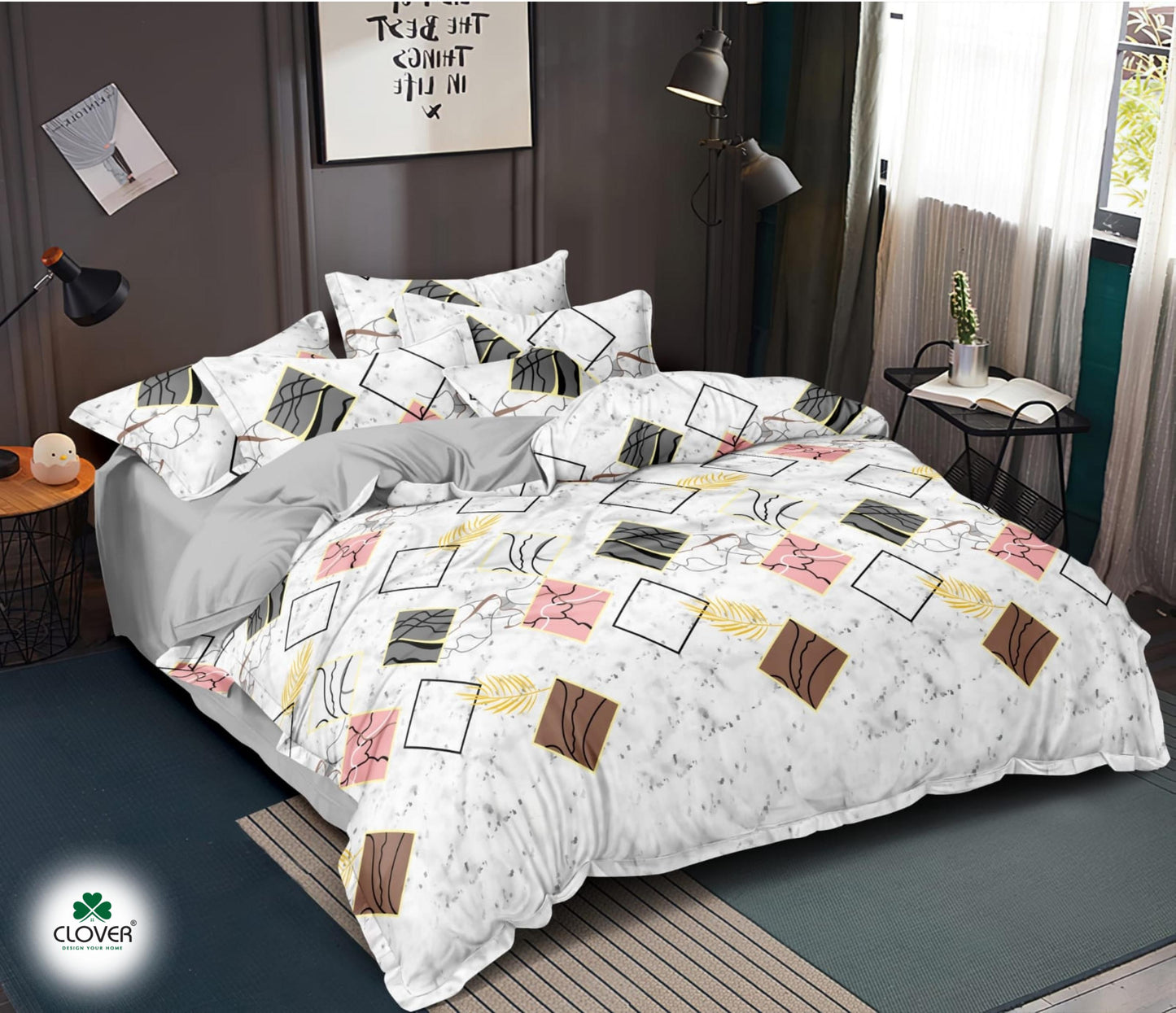 BS44: Galaxy S. King Fitted Double Bed Sheets