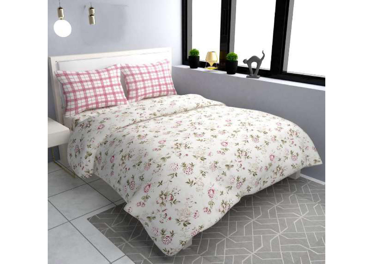 BS64: Perk Fitted S. King Double Bed Sheets
