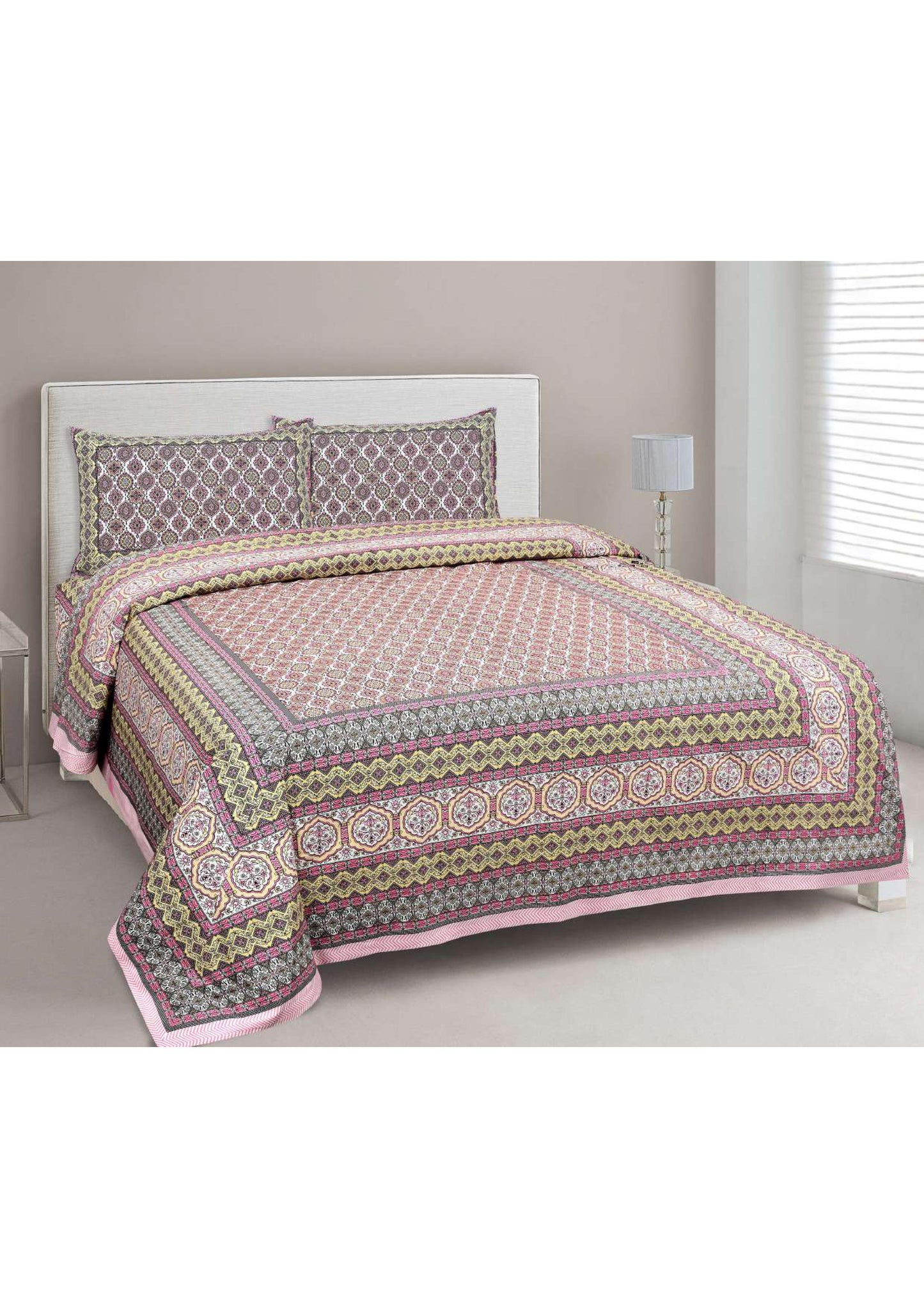 BS18: Kalbeliya Cotton Double Bed Sheets