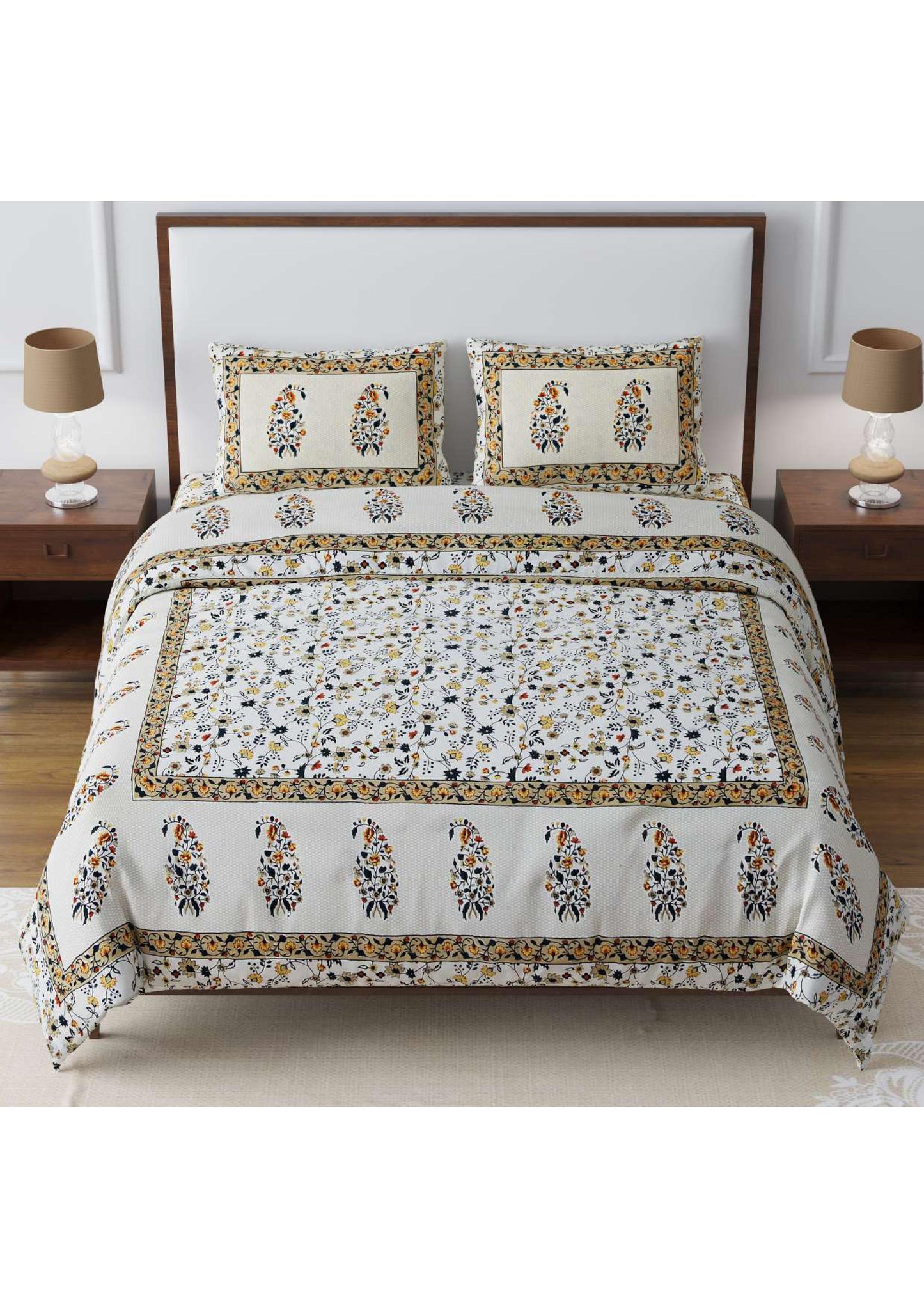 BS52: Kumbhalgarh King Cotton Double Bed Sheets