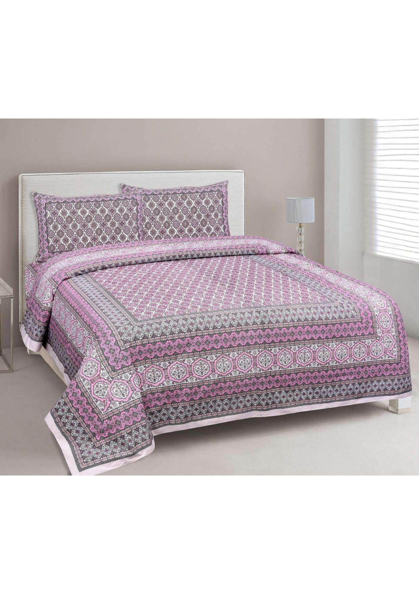 BS18: Kalbeliya Cotton Double Bed Sheets