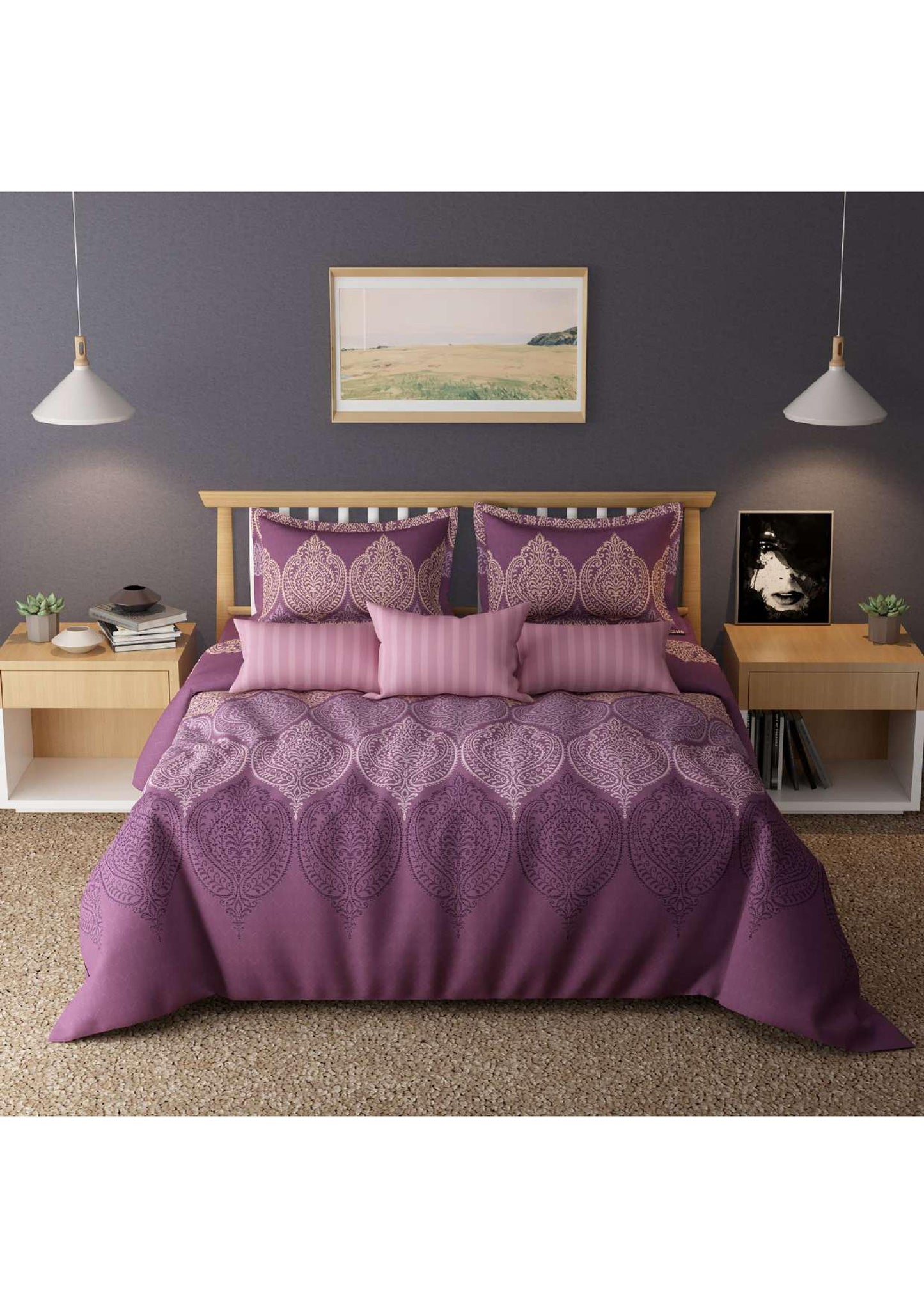 BS105: S-Cross Double Bed Sheets