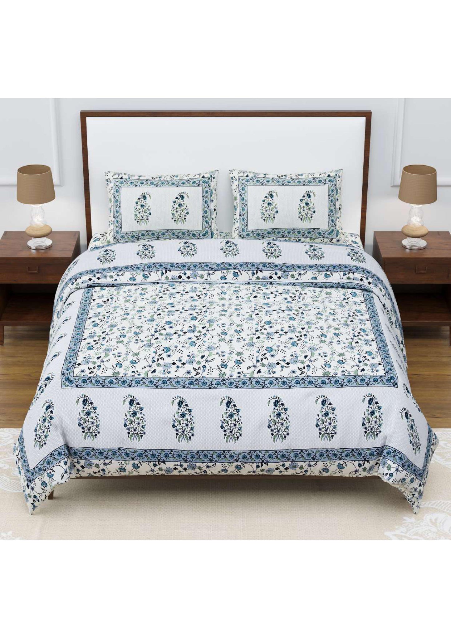 BS52: Kumbhalgarh King Cotton Double Bed Sheets