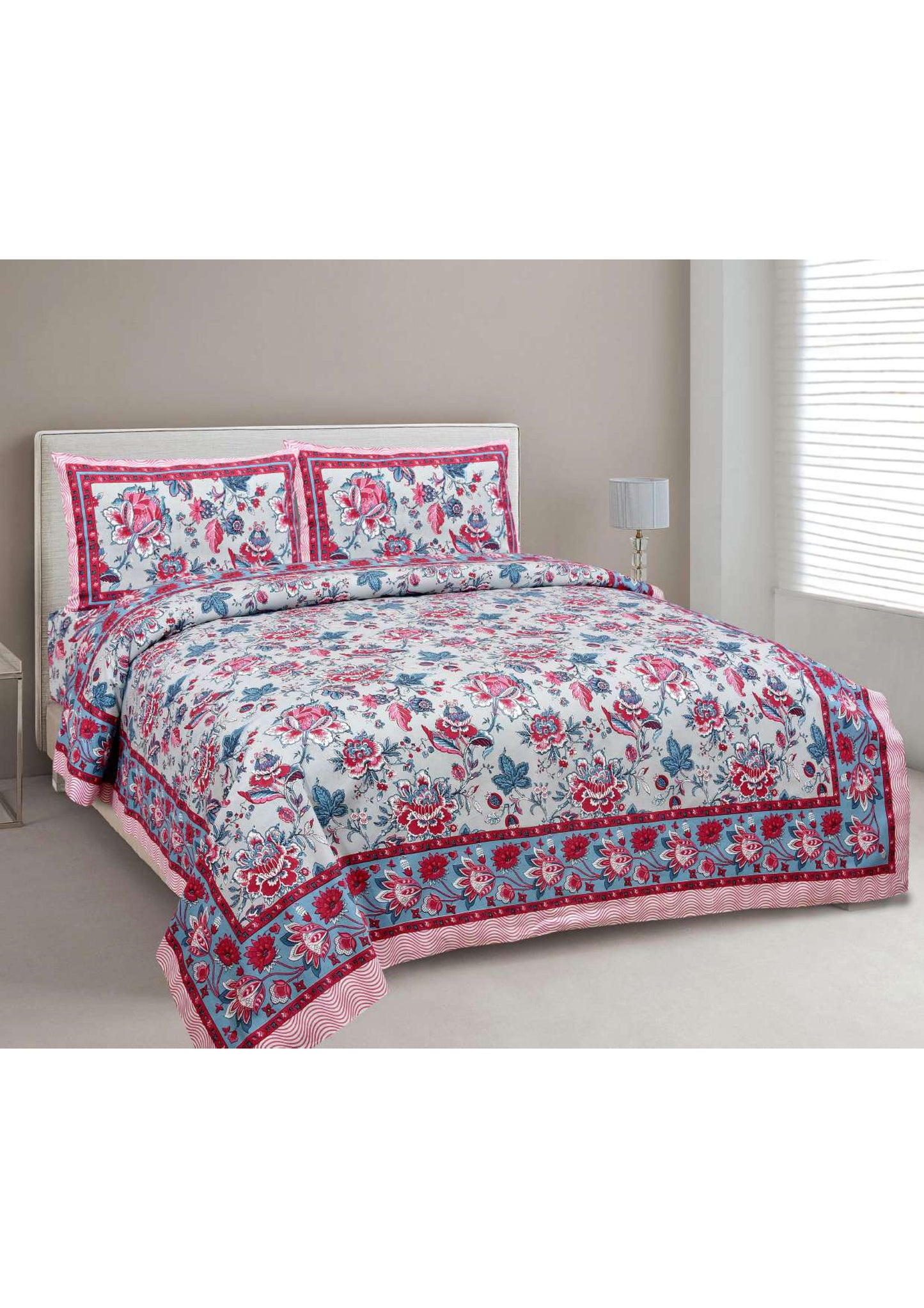 BS18: Kalbeliya Cotton Double Bed Sheets