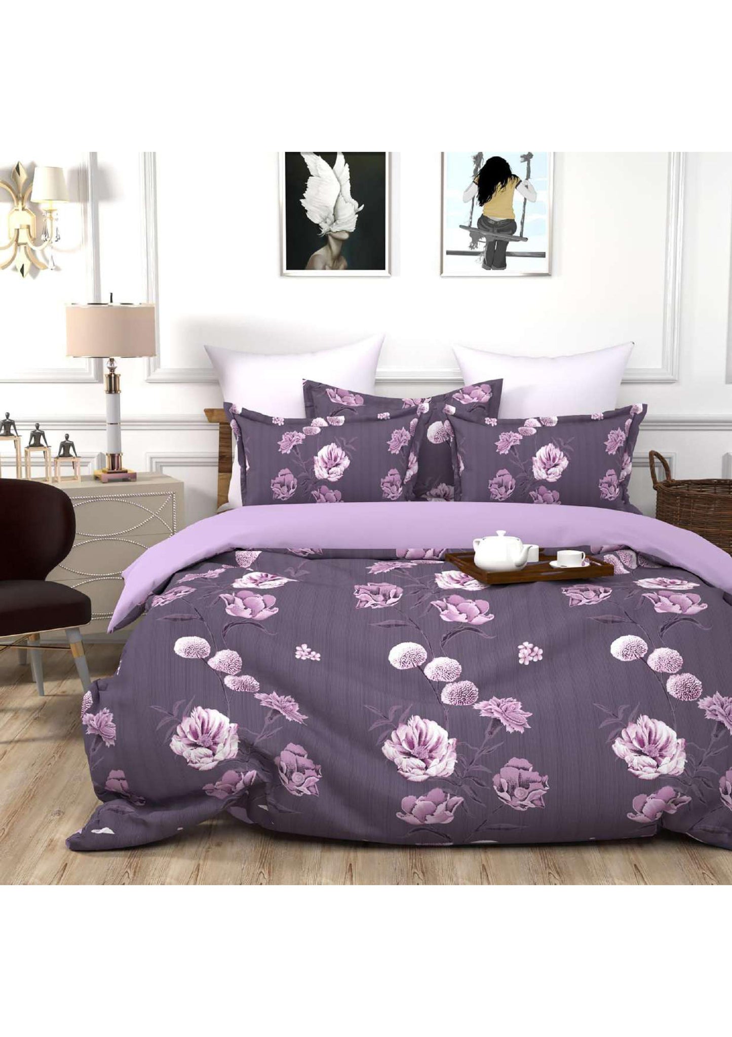 BS99: Kamet Double Bed Sheets Set With Dohar