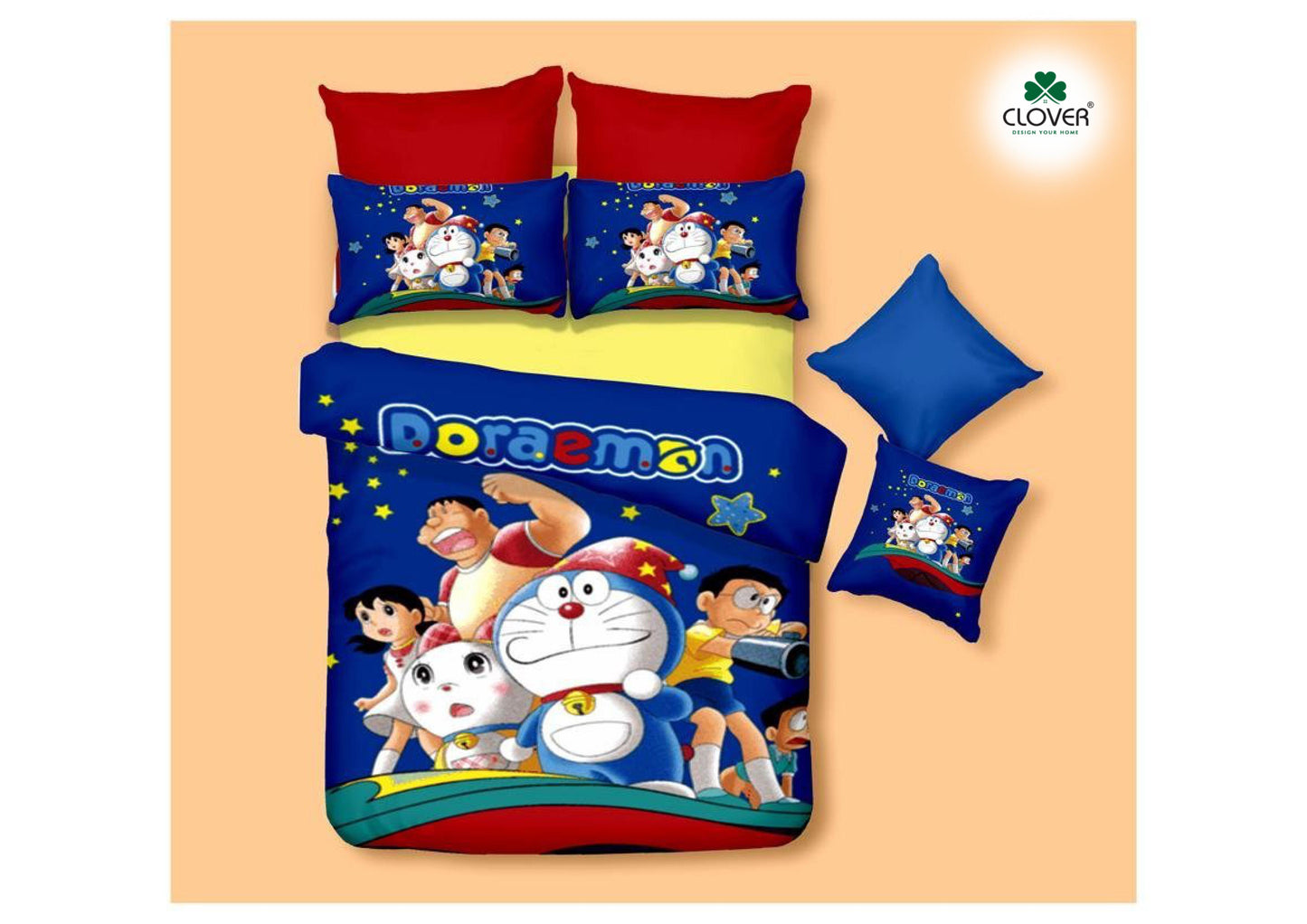 BS43: Digital Kids Double Bed Sheets