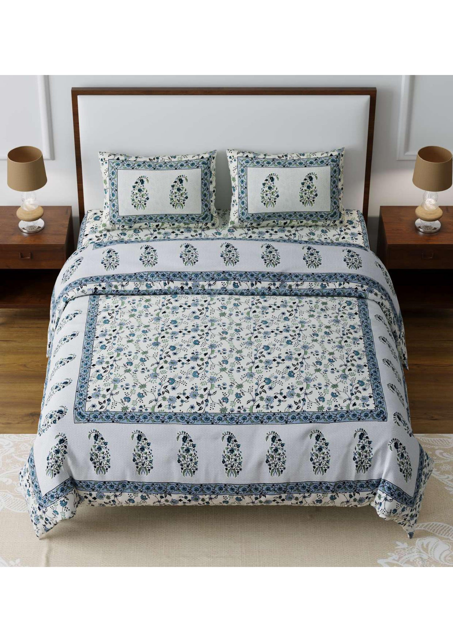 BS52: Kumbhalgarh King Cotton Double Bed Sheets