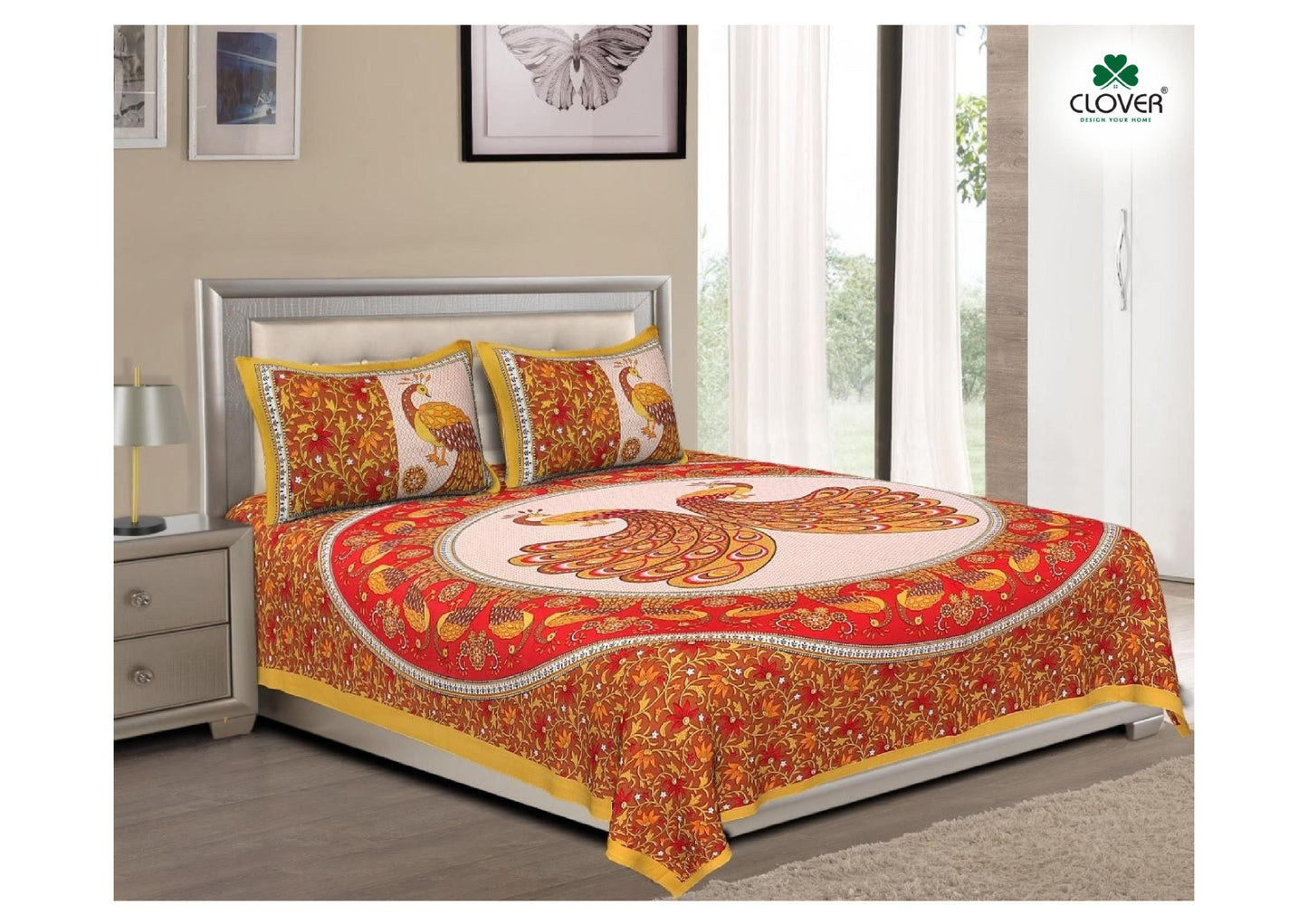 BS67: Kathputli Cotton Double Bed Sheets