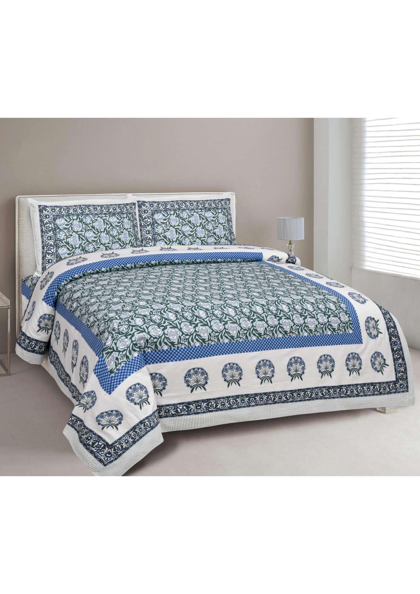 BS16: Chakri King Cotton Double Bed Sheets