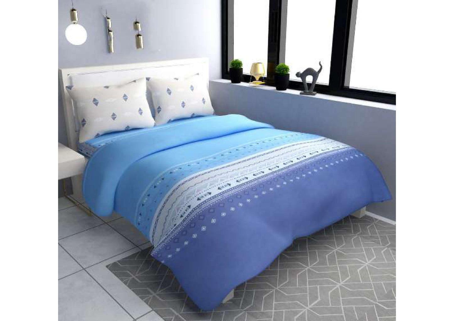 BS64: Perk Fitted S. King Double Bed Sheets