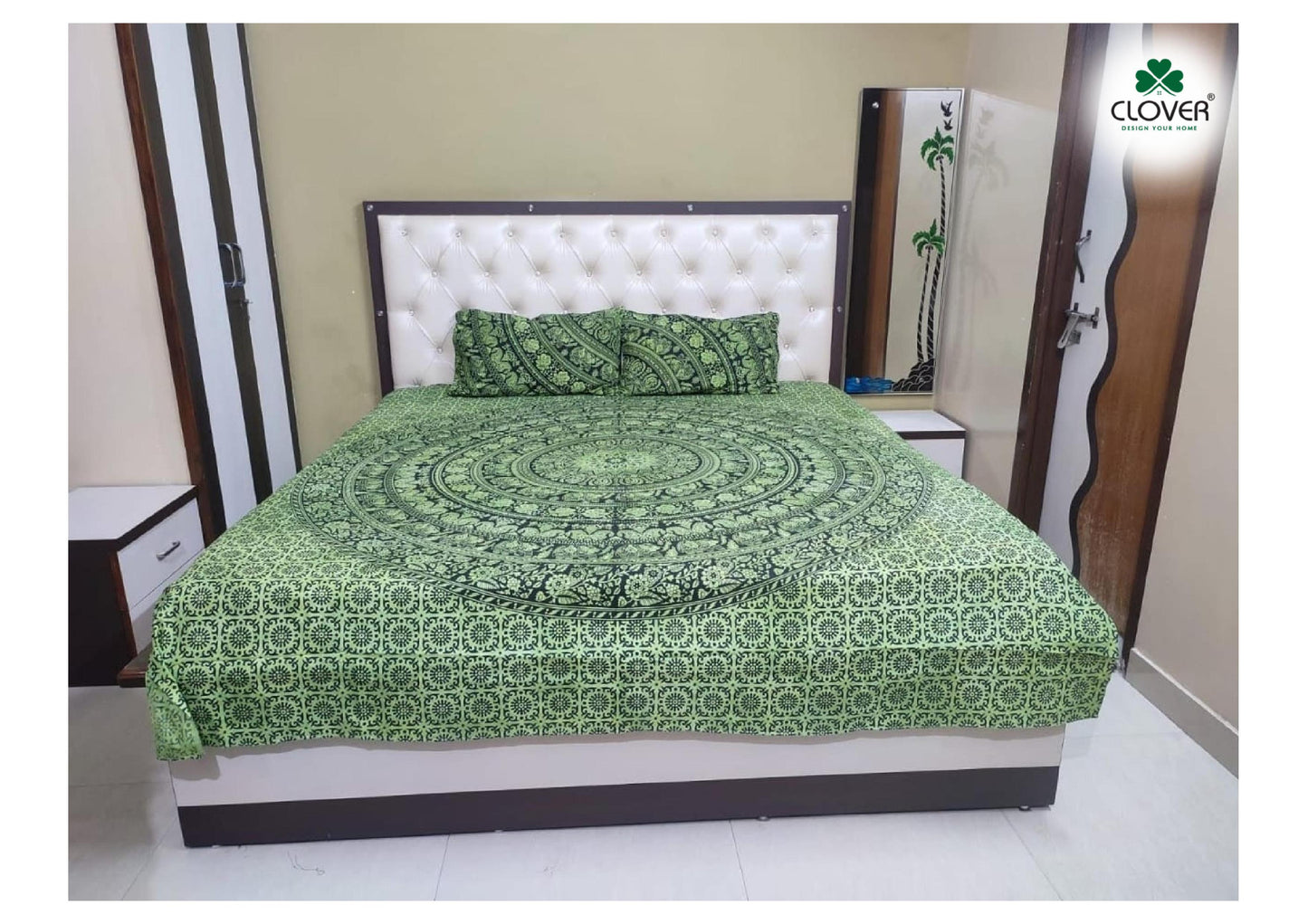 BS67: Kathputli Cotton Double Bed Sheets
