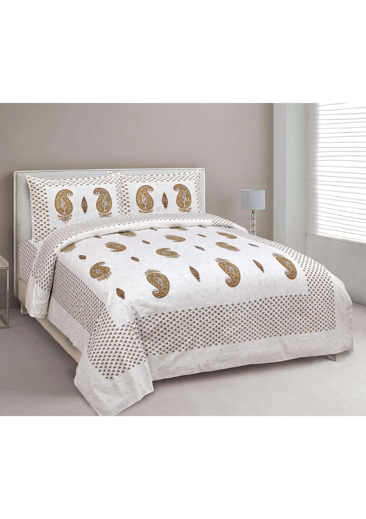 BS18: Kalbeliya Cotton Double Bed Sheets