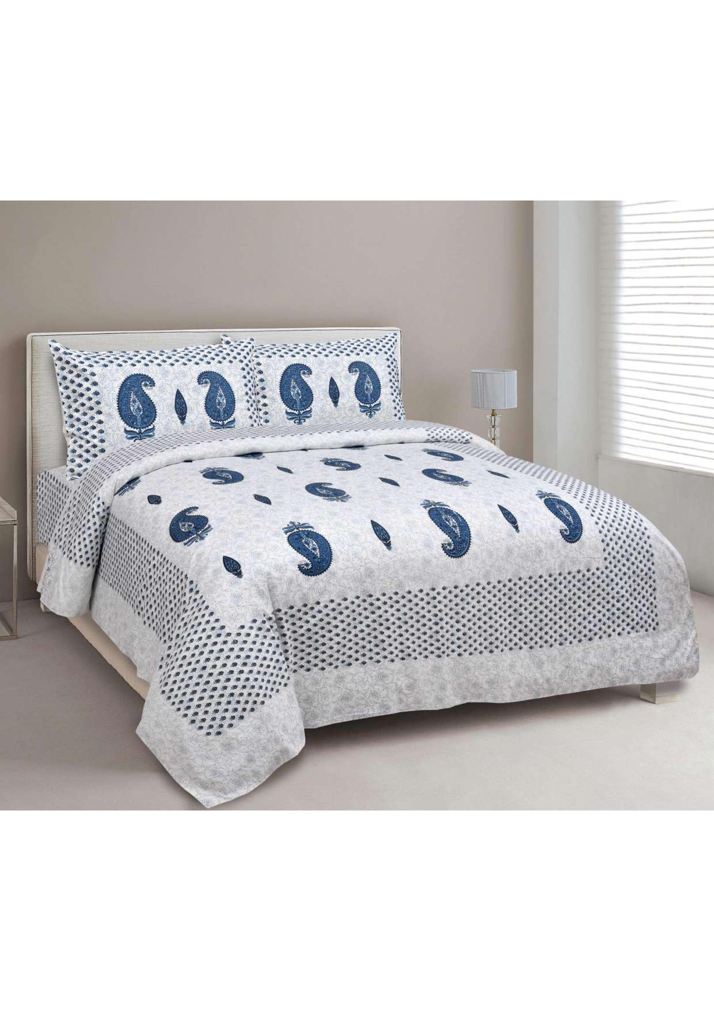 BS18: Kalbeliya Cotton Double Bed Sheets