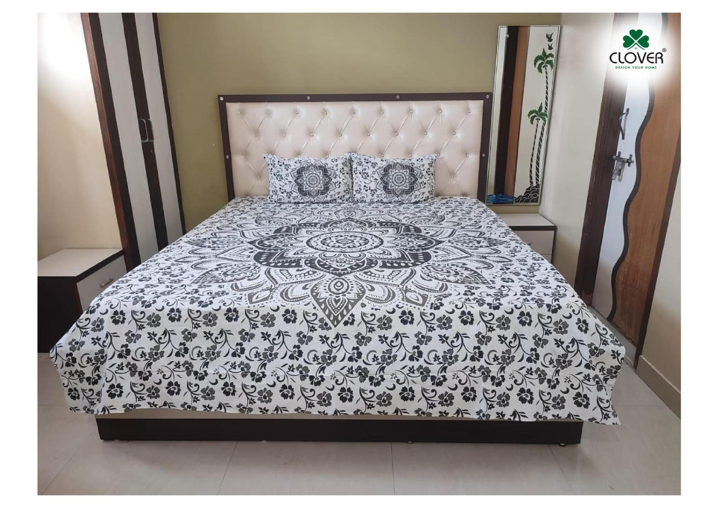 BS67: Kathputli Cotton Double Bed Sheets