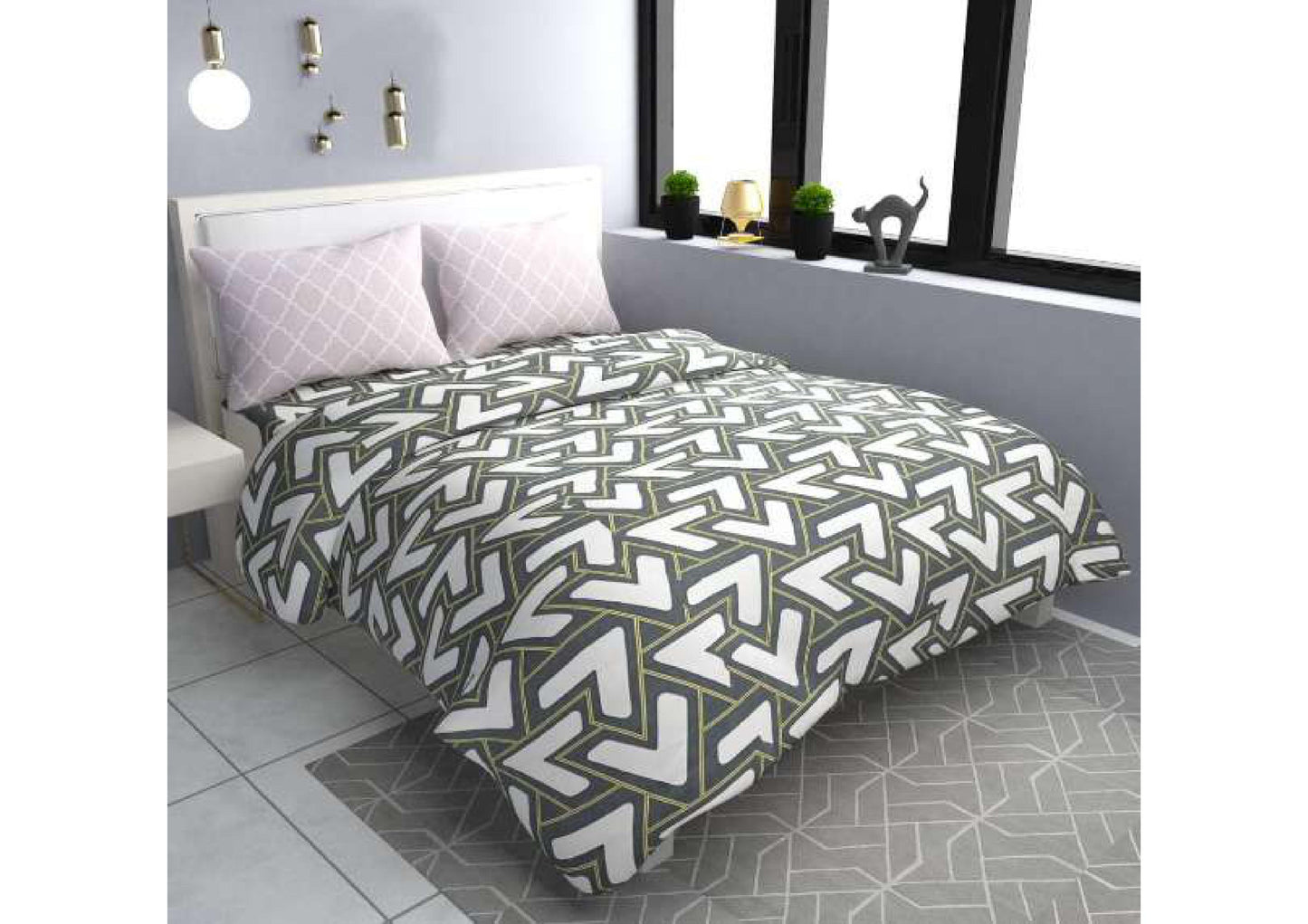 BS64: Perk Fitted S. King Double Bed Sheets