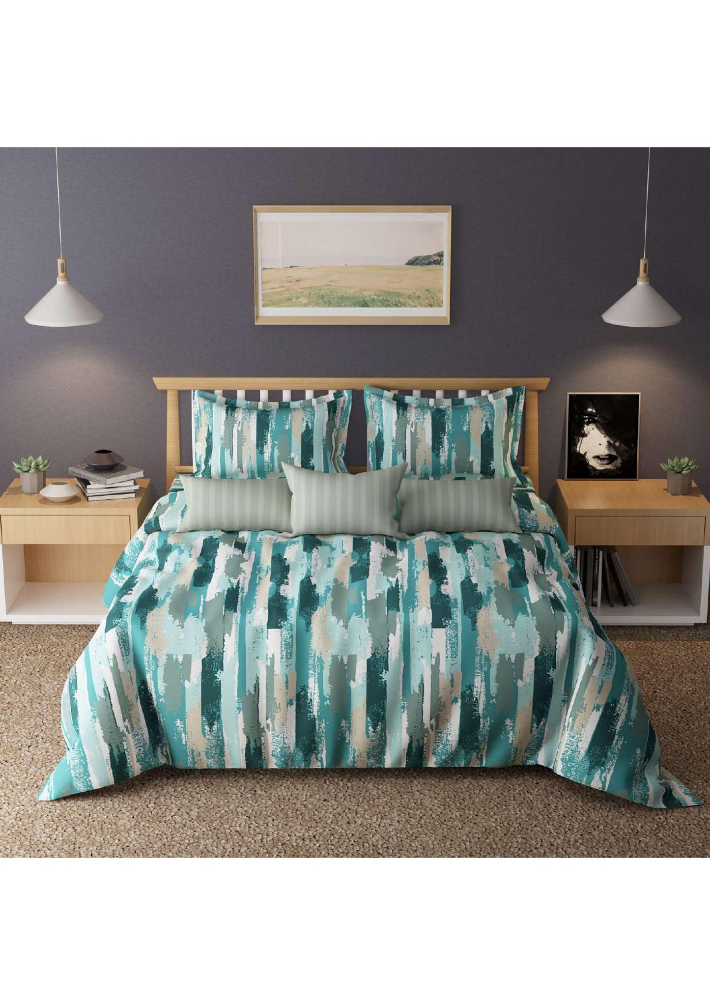BS105: S-Cross Double Bed Sheets