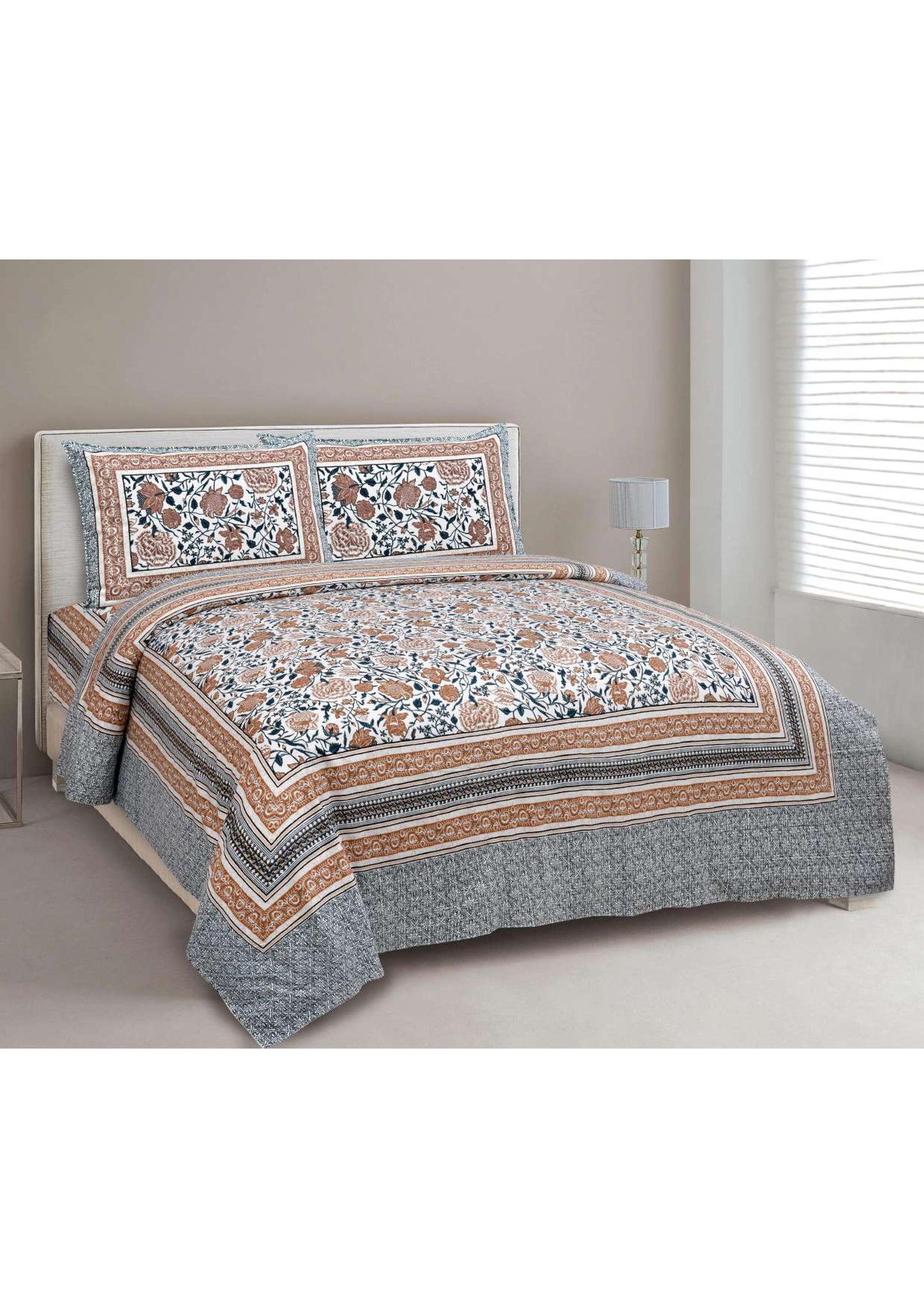 BS18: Kalbeliya Cotton Double Bed Sheets