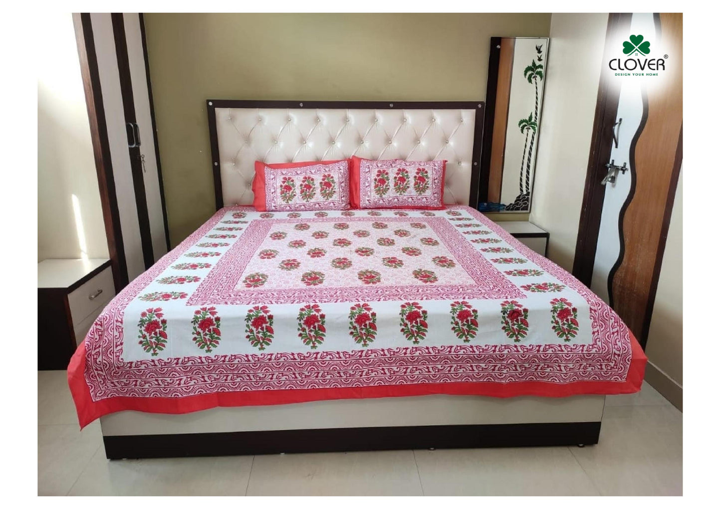 BS67: Kathputli Cotton Double Bed Sheets