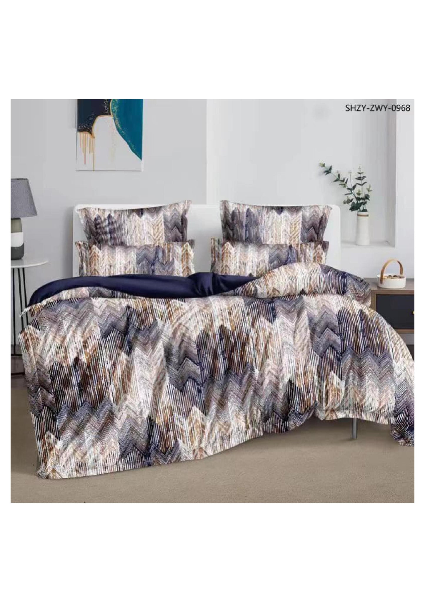 BS119: Atlas Gift Packing Double Bed Sheet Set With Dohar