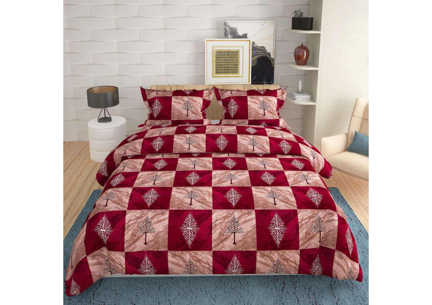 BS10: Glace Cotton Double Bed Sheets
