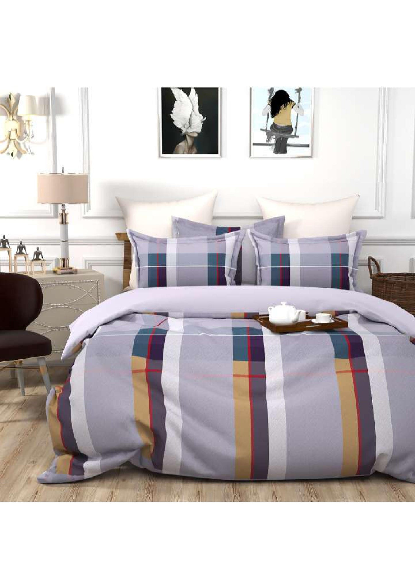 BS99: Kamet Double Bed Sheets Set With Dohar