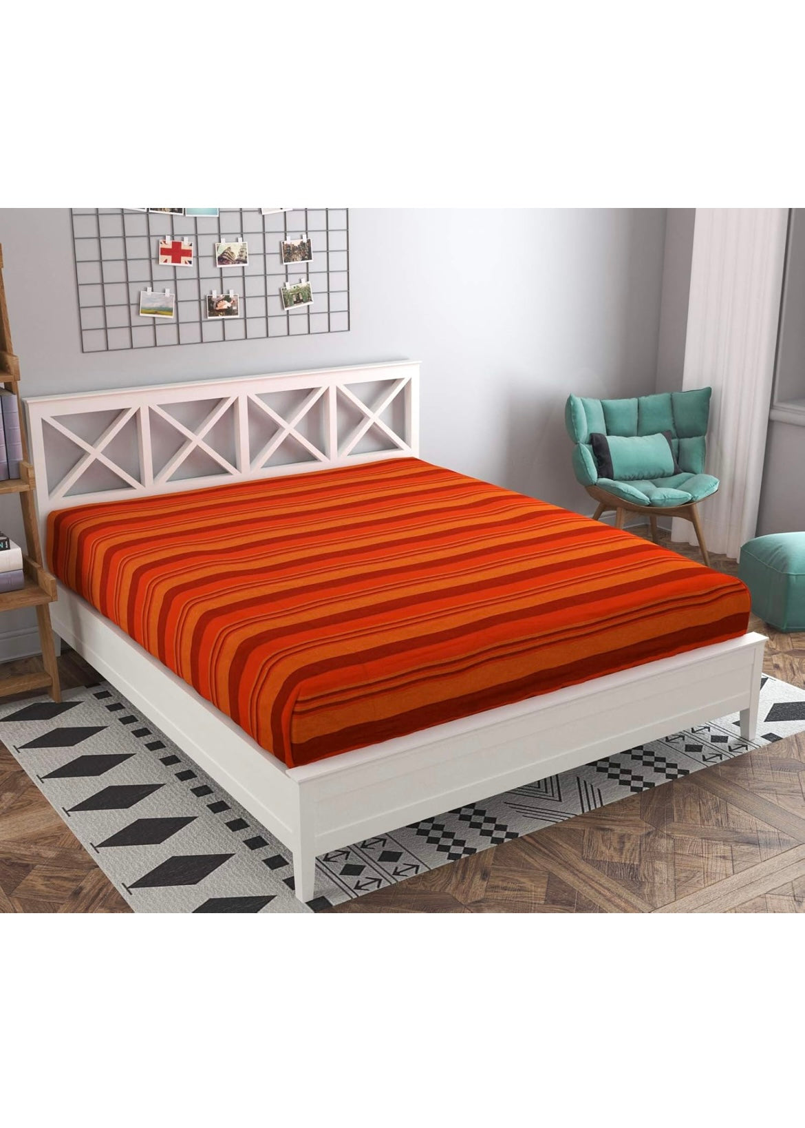 BS46: Soot Kapaas Double Bed Sheets