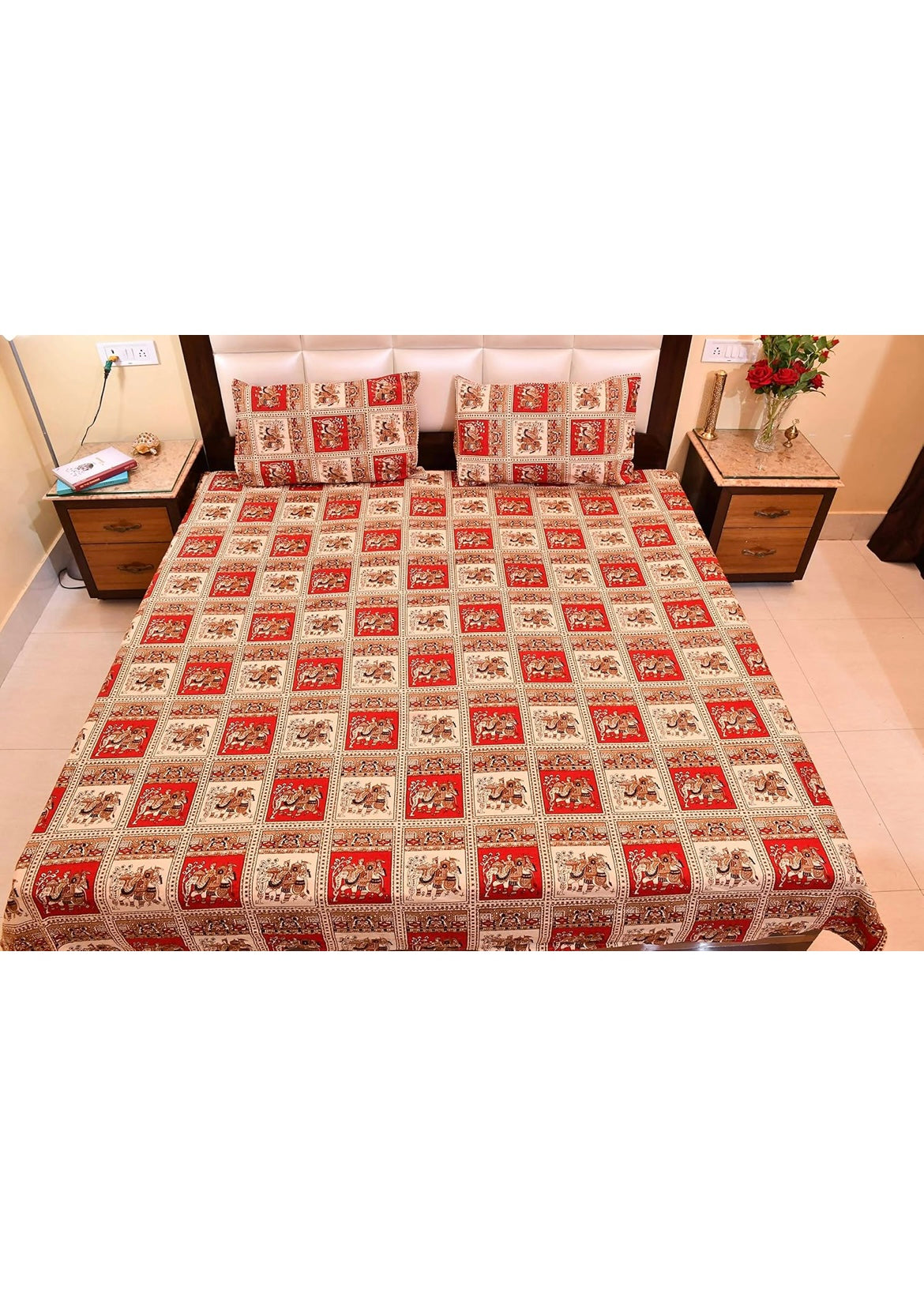 BS236: Rajwara Double Bed Sheets