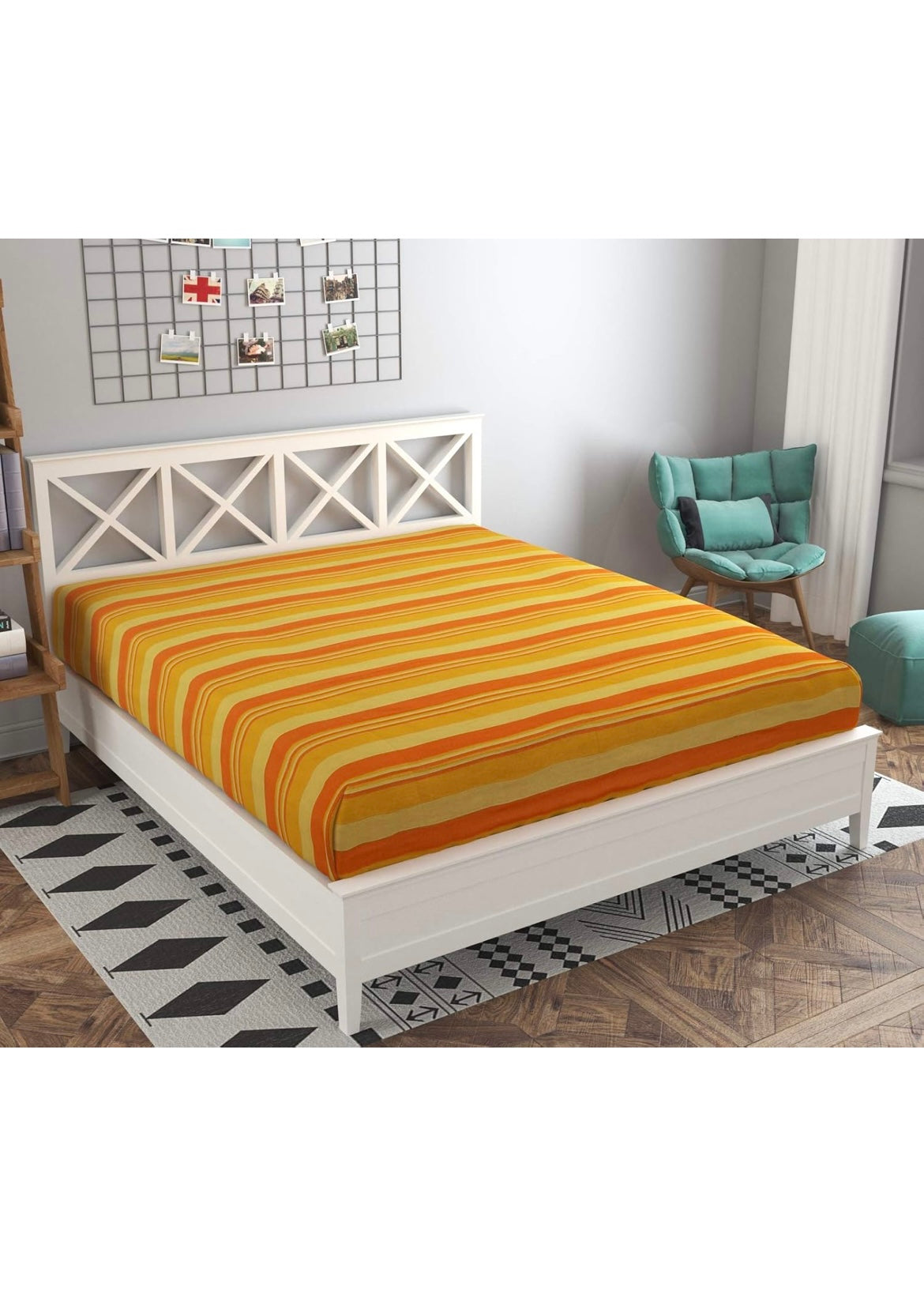 BS46: Soot Kapaas Double Bed Sheets