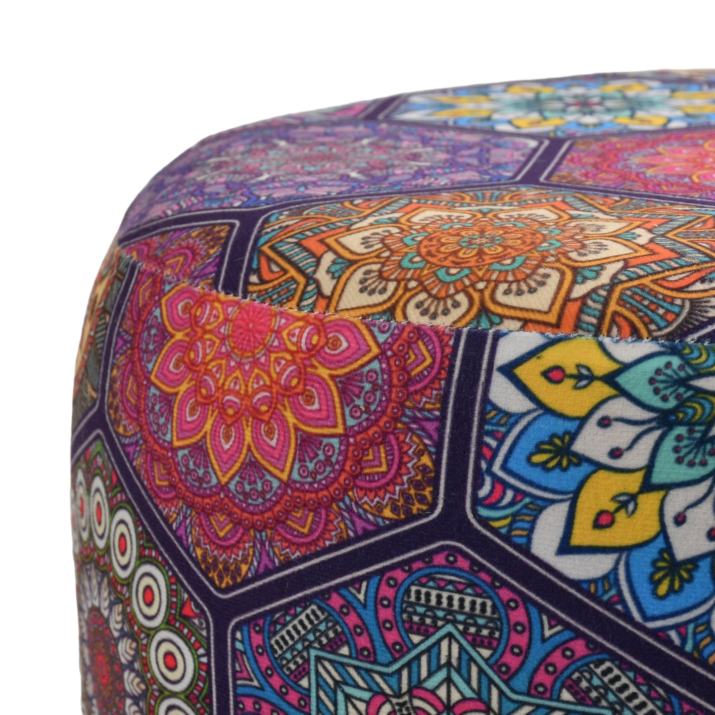 Warli Ottoman Stool - Printed