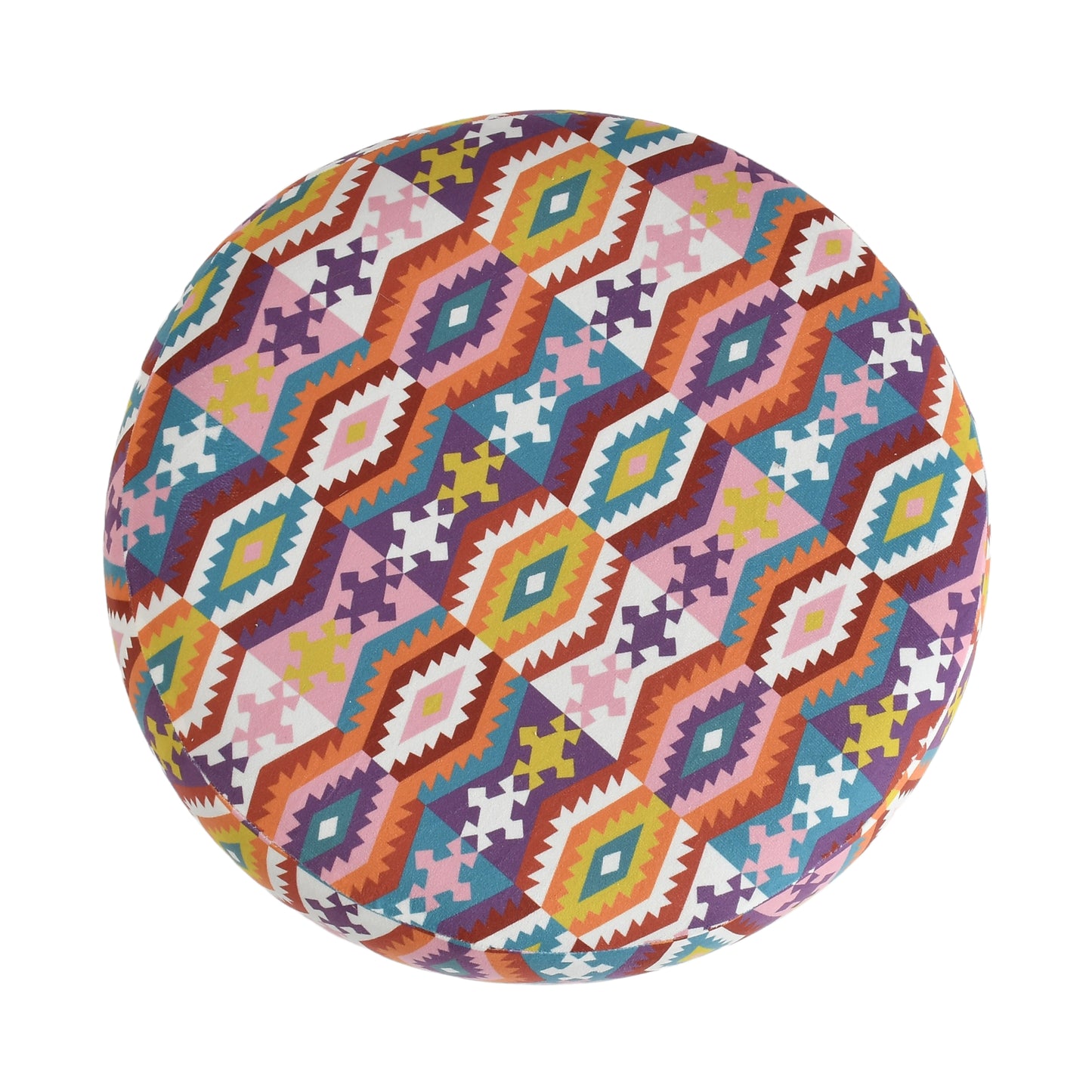 Warli Ottoman Stool - Printed