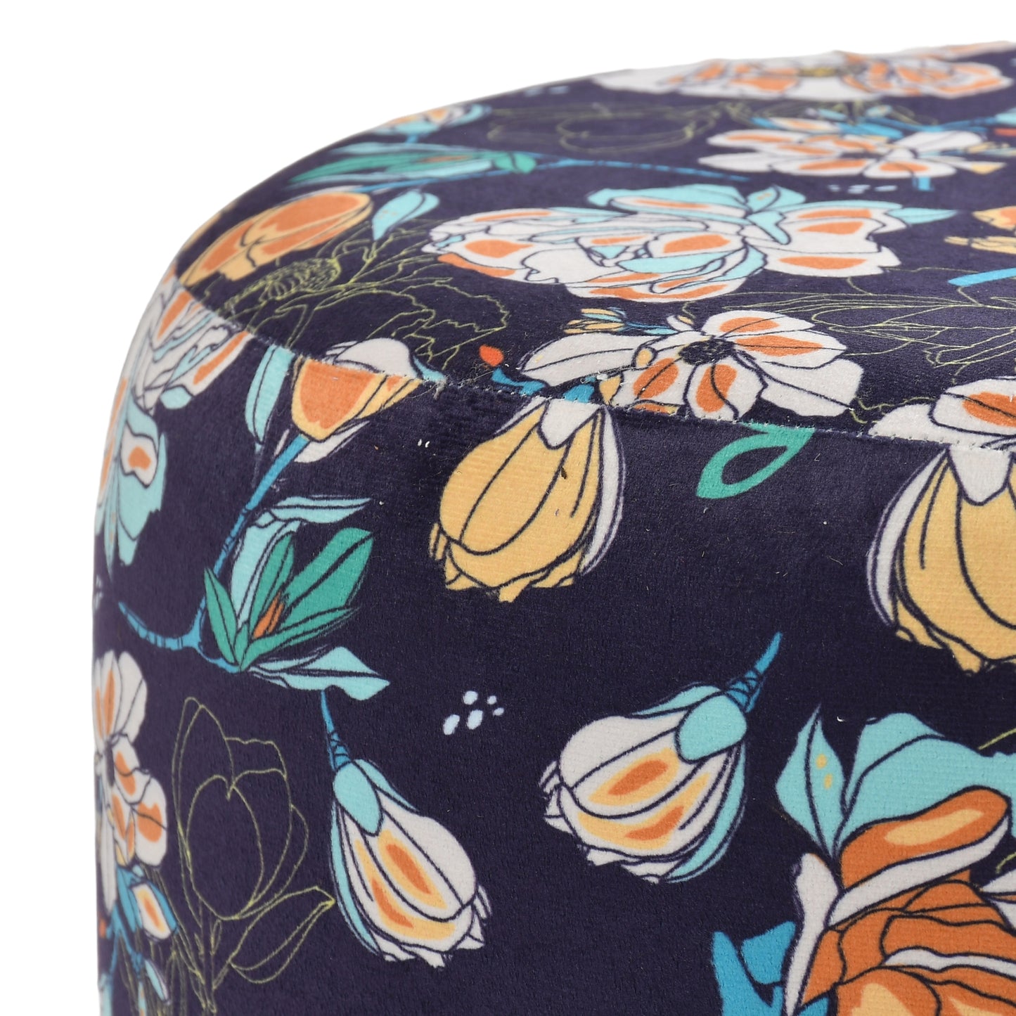 Warli Ottoman Stool - Printed