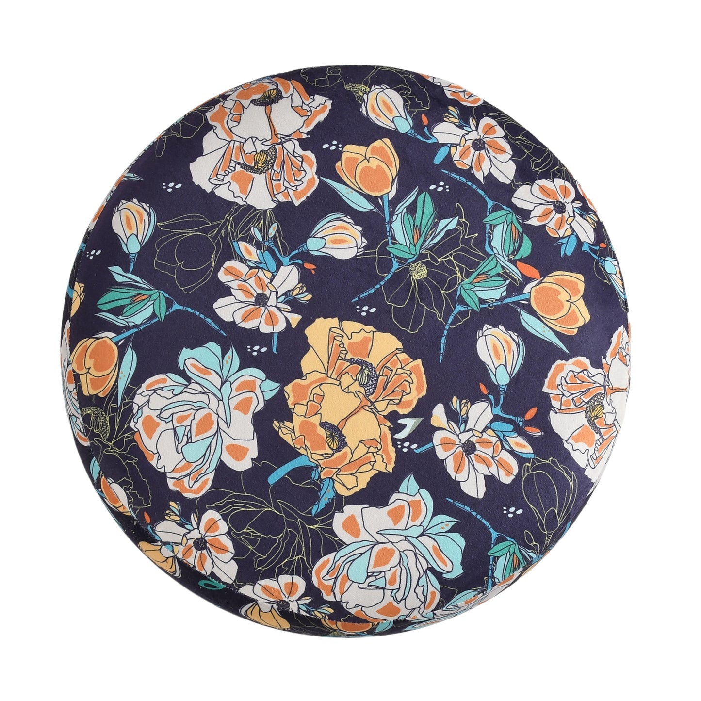 Warli Ottoman Stool - Printed