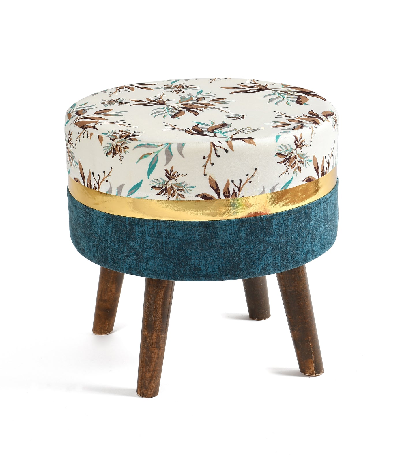 Warli Ottoman Stool - Printed