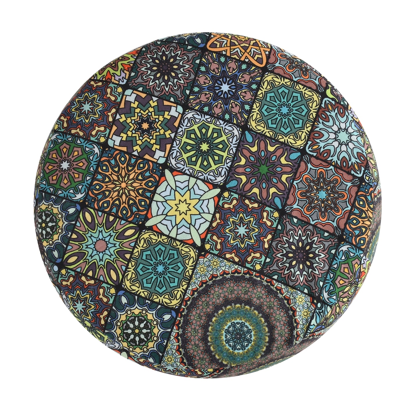 Warli Ottoman Stool - Printed