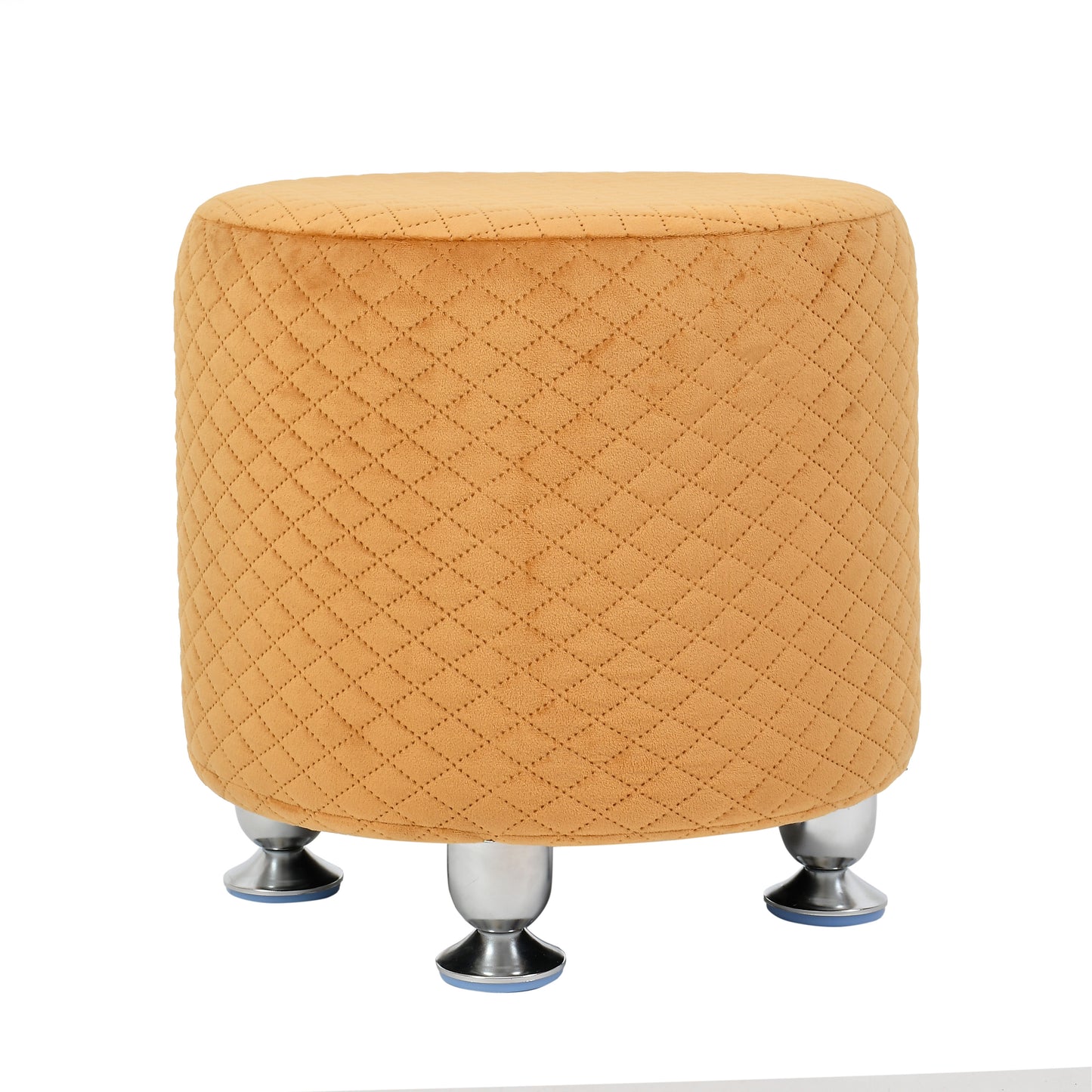 Kangra Ottoman Stool - Orange - Clover Home Furnishings
