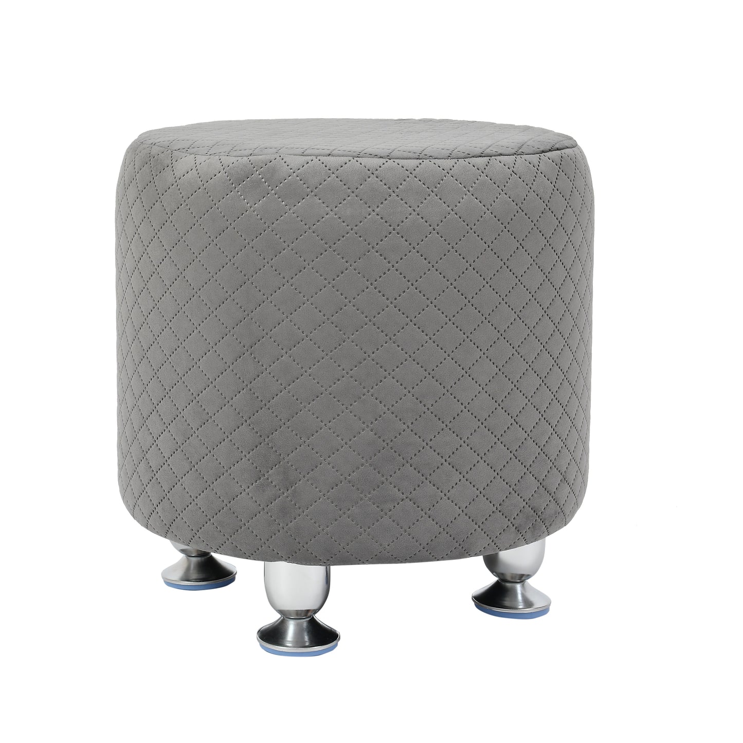 Kangra Ottoman Stool - Grey - Clover Home Furnishings