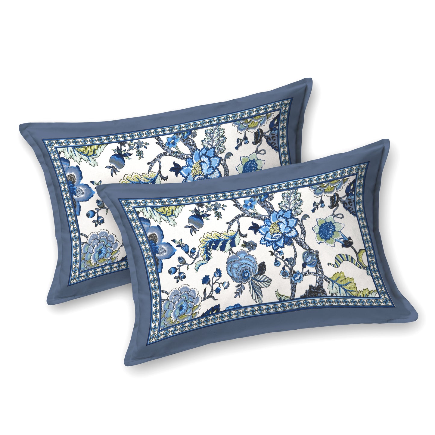 Tista 310 TC Cotton Bed Sheet with 2 Pillow Covers - Printed