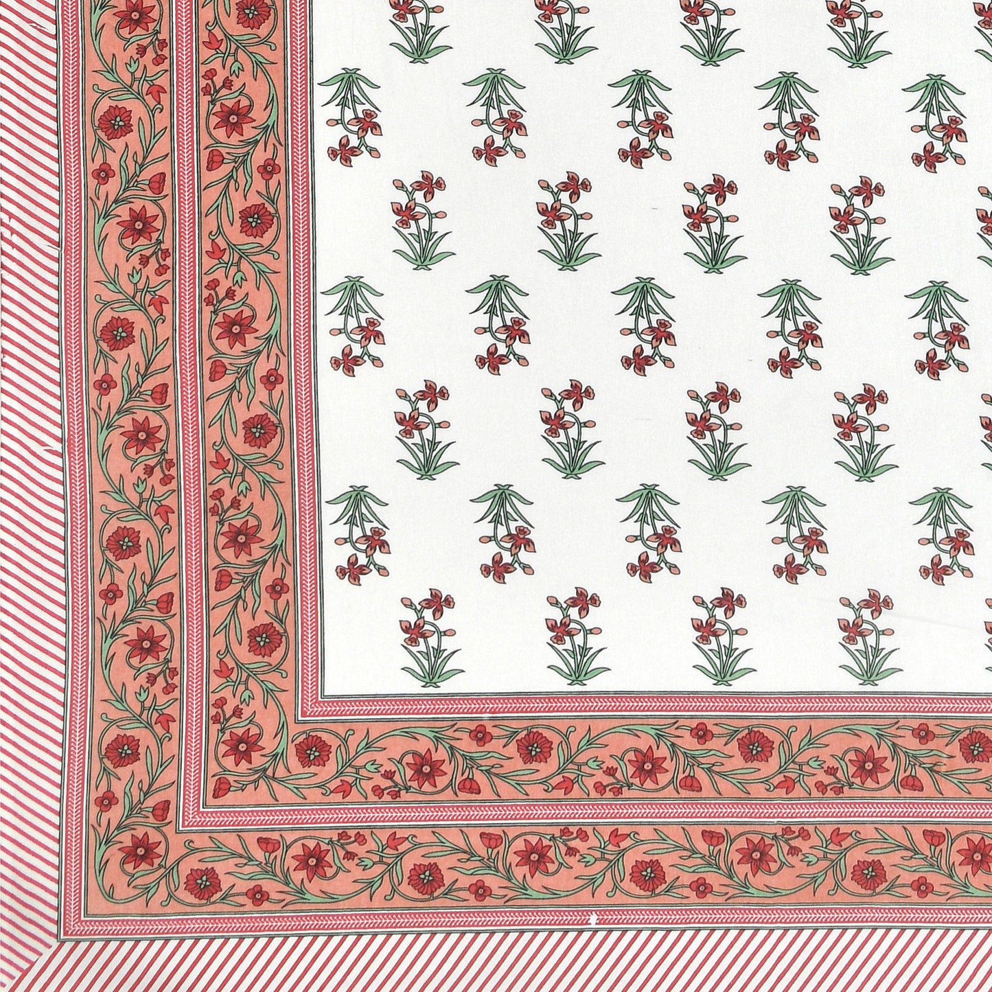 Tista 310 TC Cotton Bed Sheet with 2 Pillow Covers - Printed - Clover Home Furnishings