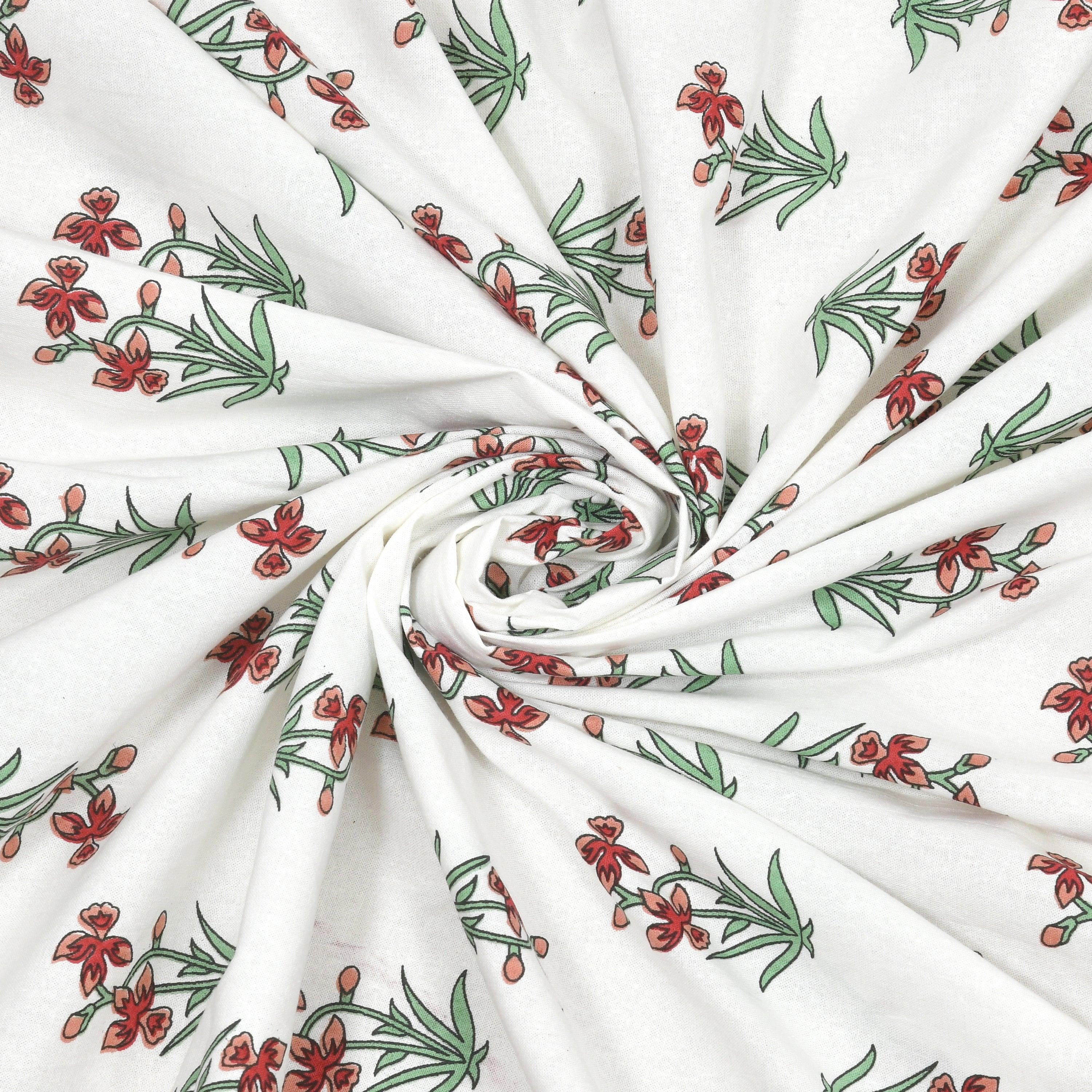 Tista 310 TC Cotton Bed Sheet with 2 Pillow Covers - Printed - Clover Home Furnishings