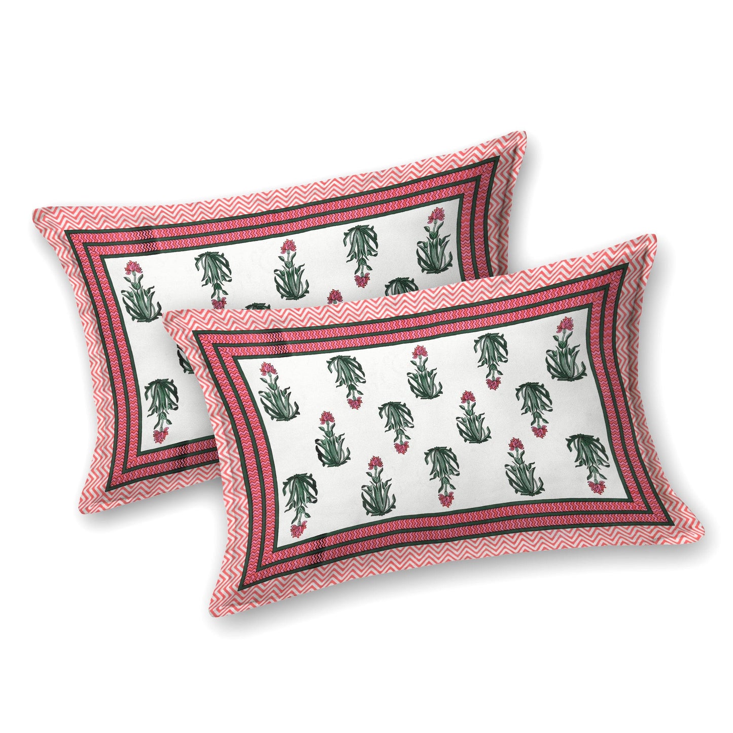 Tista 310 TC Cotton Bed Sheet with 2 Pillow Covers - Printed - Clover Home Furnishings