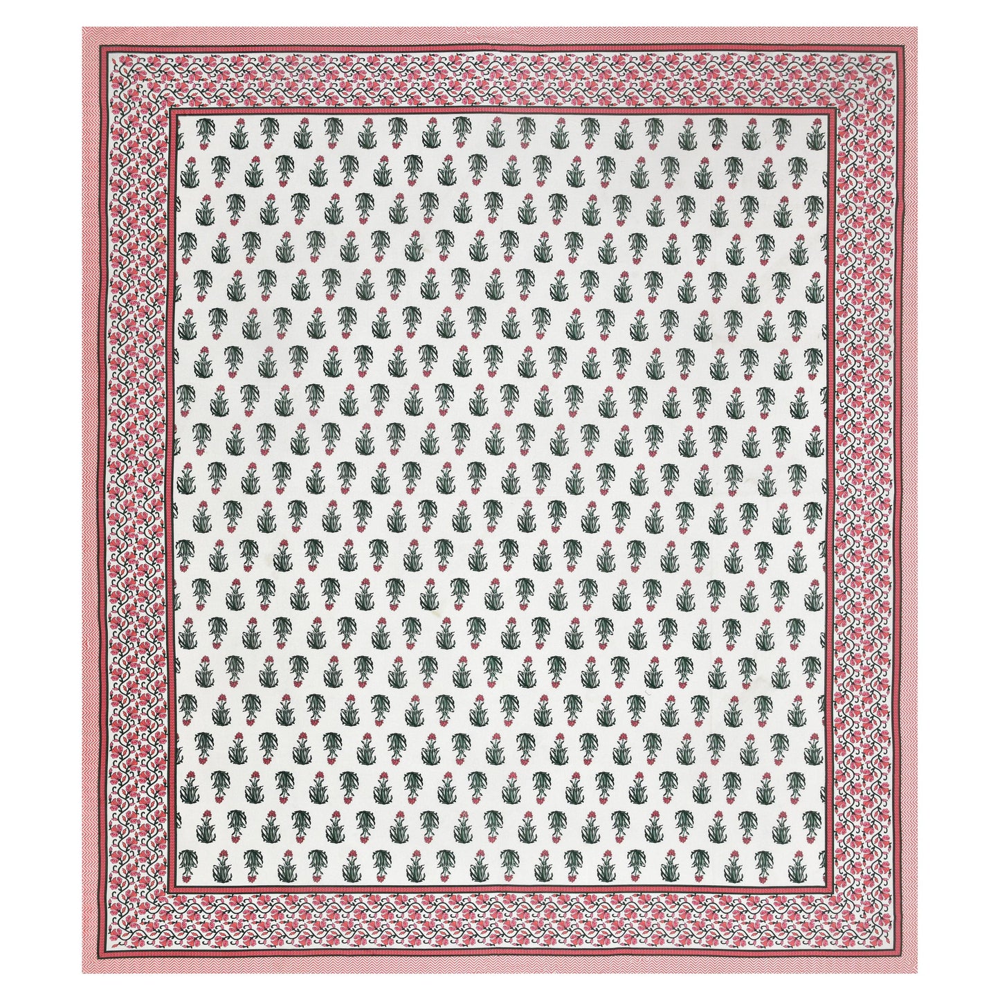 Tista 310 TC Cotton Bed Sheet with 2 Pillow Covers - Printed - Clover Home Furnishings