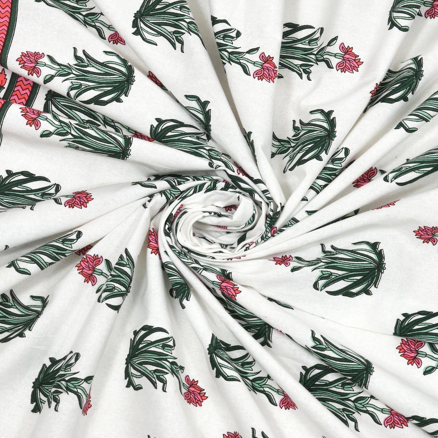 Tista 310 TC Cotton Bed Sheet with 2 Pillow Covers - Printed - Clover Home Furnishings