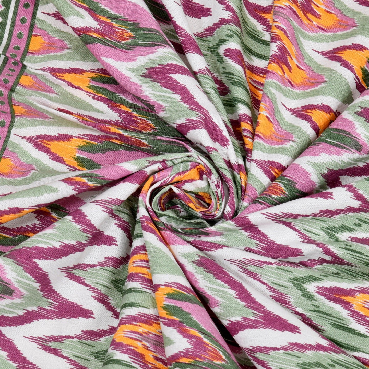 Mahanadi 310 TC Cotton Bed Sheet with 2 Pillow Covers - Printed - Clover Home Furnishings