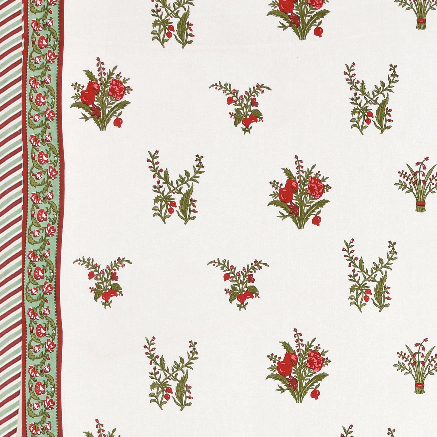 Mahanadi 310 TC Cotton Bed Sheet with 2 Pillow Covers - Printed - Clover Home Furnishings