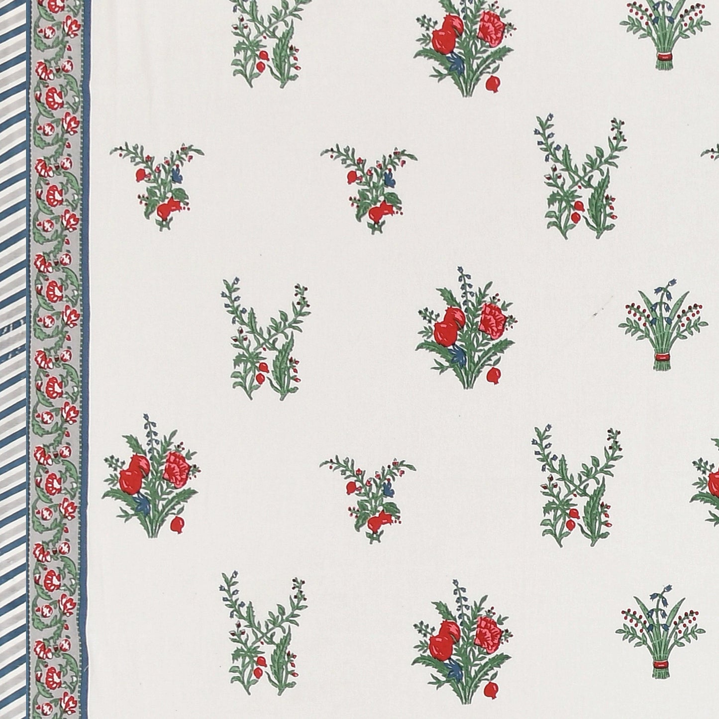 Mahanadi 310 TC Cotton Bed Sheet with 2 Pillow Covers - Printed - Clover Home Furnishings