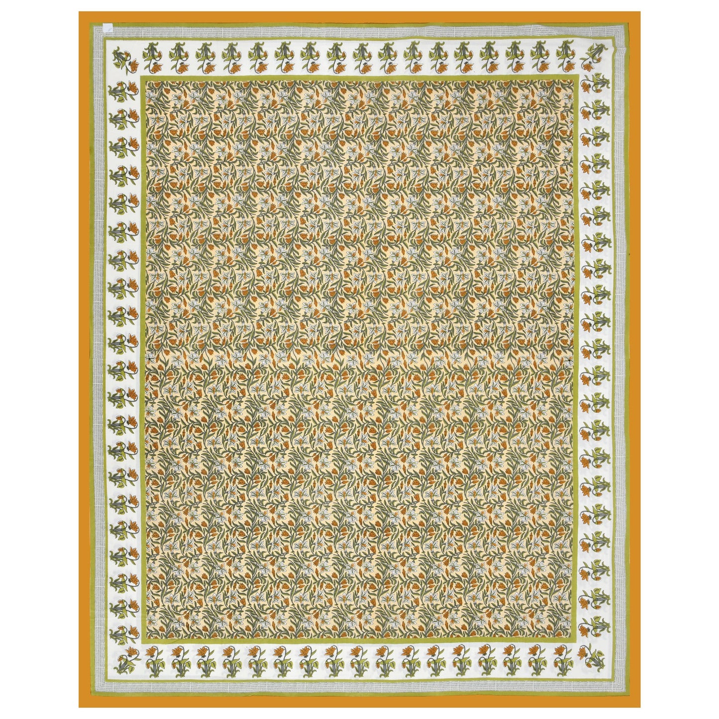 Mahanadi 310 TC Cotton Bed Sheet with 2 Pillow Covers - Printed - Clover Home Furnishings