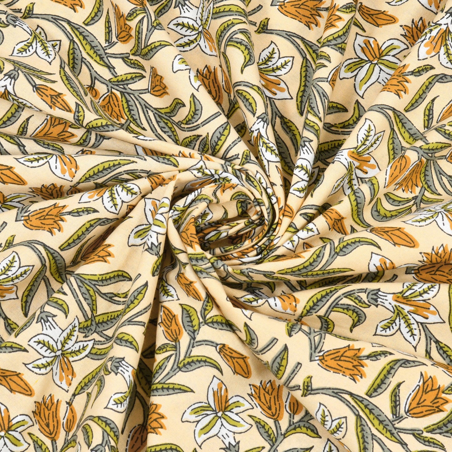 Mahanadi 310 TC Cotton Bed Sheet with 2 Pillow Covers - Printed - Clover Home Furnishings